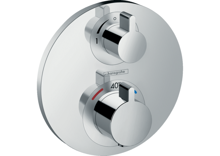 Змішувач-термостат Hansgrohe Ecostat S із запірним вентилем 15757000