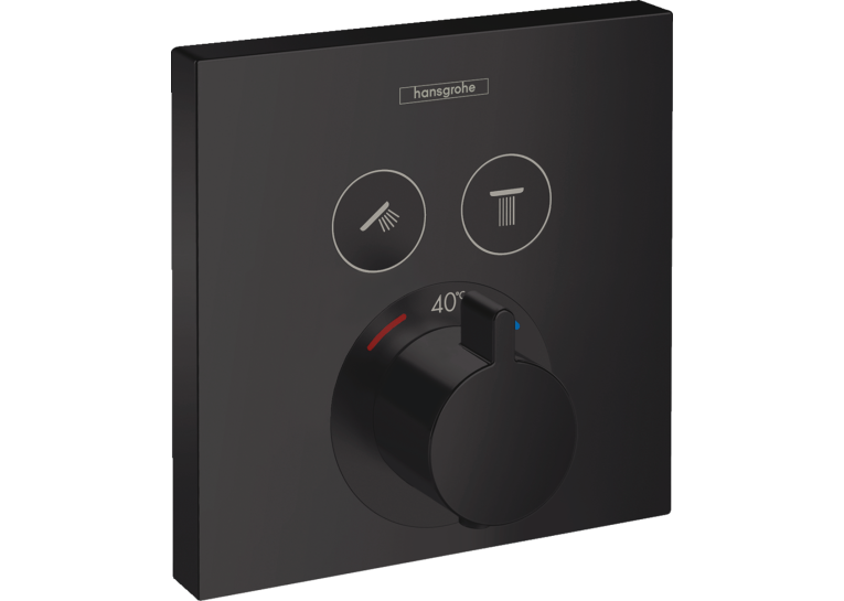 Термостат для душа Hansgrohe ShowerSelect Matt Black 15763670