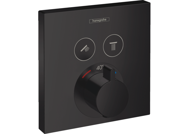 Термостат для душа Hansgrohe ShowerSelect Matt Black 15763670