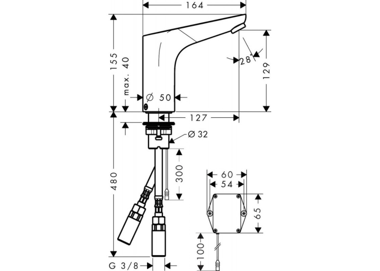 Змішувач безконтактний Hansgrohe Focus (31172000)
