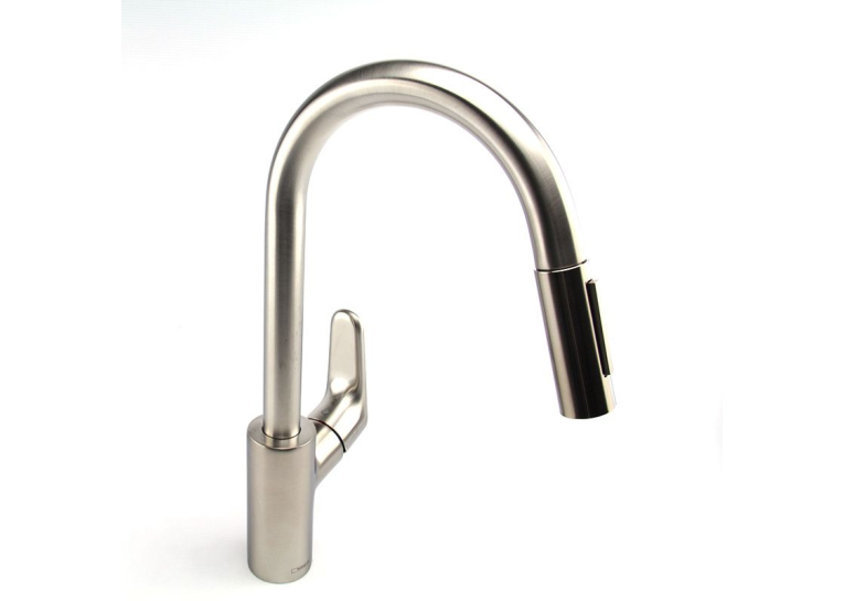  Кухонний змішувач Hansgrohe Focus (31815800) з висувним виливом.