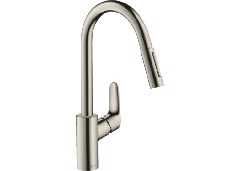  Кухонний змішувач Hansgrohe Focus (31815800) з висувним виливом.