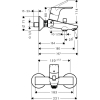  Змішувач для ванни Hansgrohe Focus E2 (31940000)