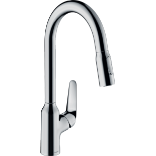 Смеситель для кухни Hansgrohe Focus M42 с выдвижным изливом Chrome 71800000