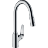 Змішувач для кухні Hansgrohe Focus M42 з висувним зливом Sbox Chrome 71820000