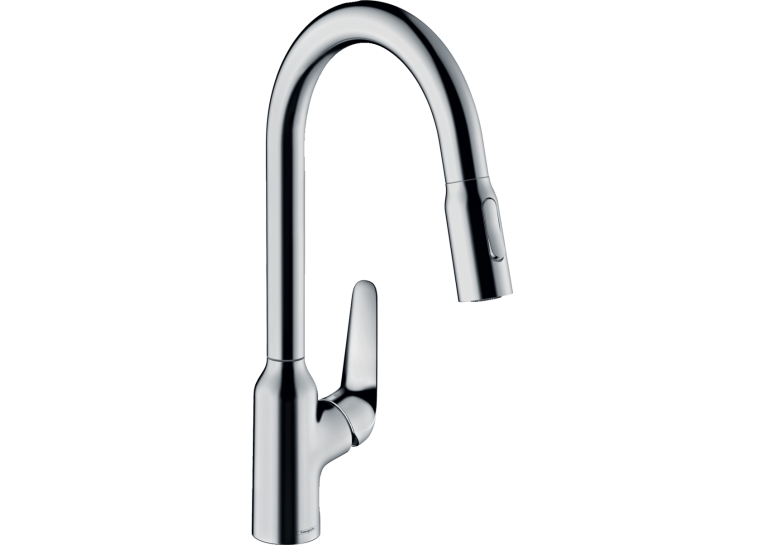 Змішувач для кухні Hansgrohe Focus M42 з висувним зливом Sbox Chrome 71820000