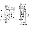 Cкрытая часть смесителя для 31746000 Hansgrohe Focus S (31741180)