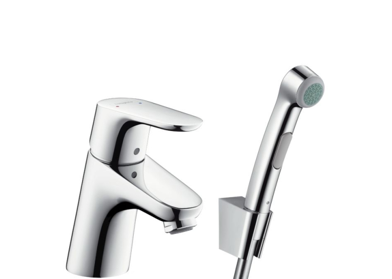  Змішувач для умивальника Hansgrohe Focus E2 (31926000) з гігієнічним душем