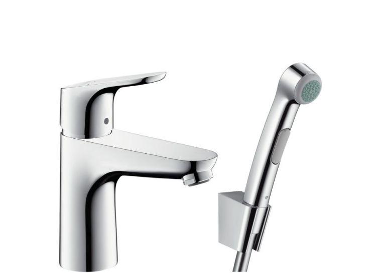  Змішувач для умивальника Hansgrohe Focus (31927000) з гігієнічним душем