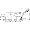  Змішувач на ванну Hansgrohe Focus E2 (31936000)