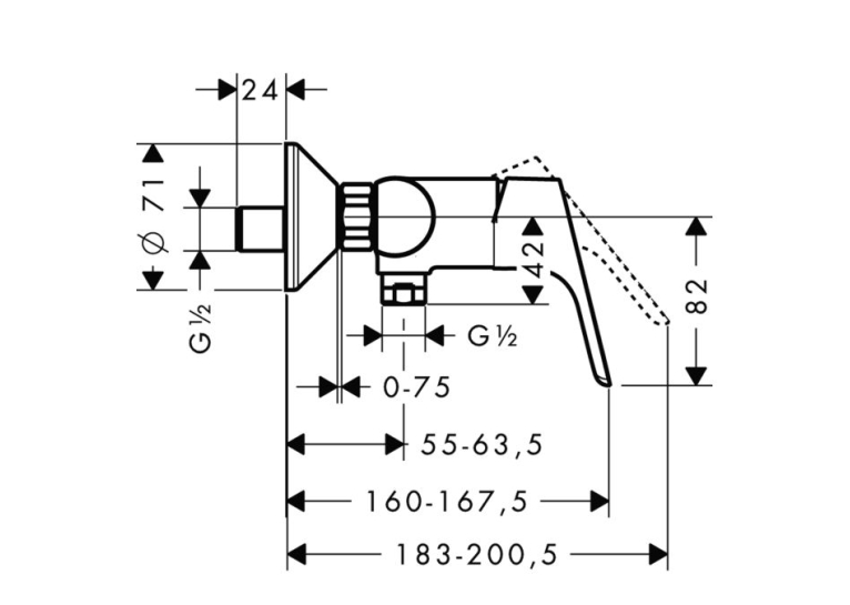  Змішувач для душу Hansgrohe Focus E2 (31960000)