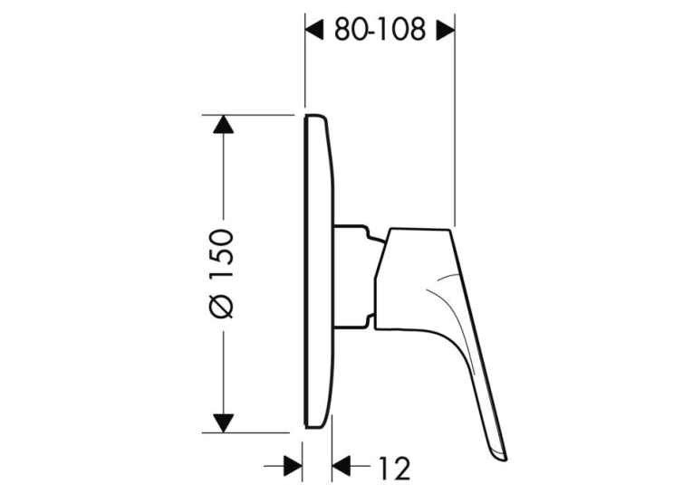 Смеситель встраиваемый Hansgrohe Focus E2 (31967000)