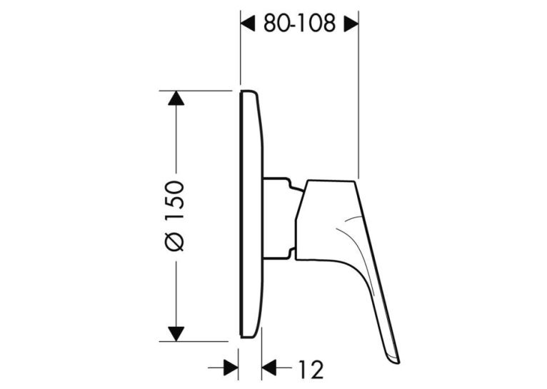  Змішувач вбудований Hansgrohe Focus E2 (31967000)