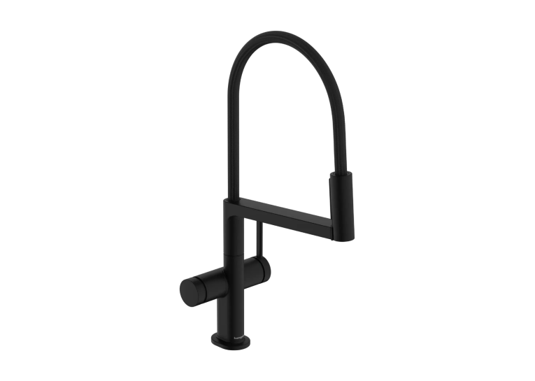 Змішувач для кухні Hansgrohe Talis Select M54 PowderSpray з висувним душем, чорний матовий 72861670