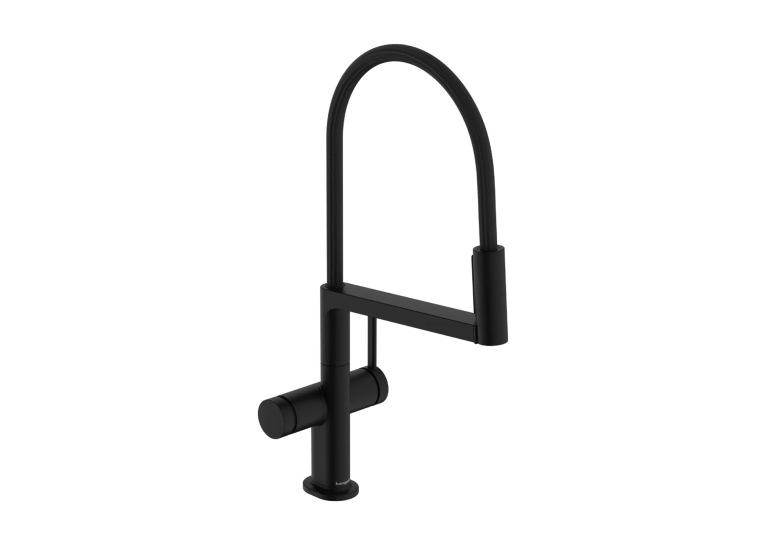 Змішувач для кухні Hansgrohe Talis Select M54 PowderSpray з висувним душем, чорний матовий 72861670