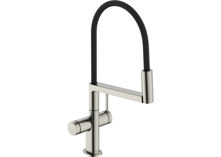 Змішувач для кухні Hansgrohe Talis Select M54 PowderSpray з висувним душем, сталь 72861800
