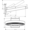 Верхній душ Hansgrohe Rainfinity 360 26234700 3 Jet (Пошкоджене пакування)