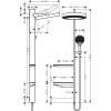 Душова система Hansgrohe Rainfinity Showerpipe 360 26842000 1 Jet