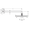Верхній душ із тримачем Hansgrohe Raindance PowderRain S 240 1 jet, 27607000
