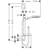 Душовий гарнітур Hansgrohe Raindance Select S 3jet P, 27654000
