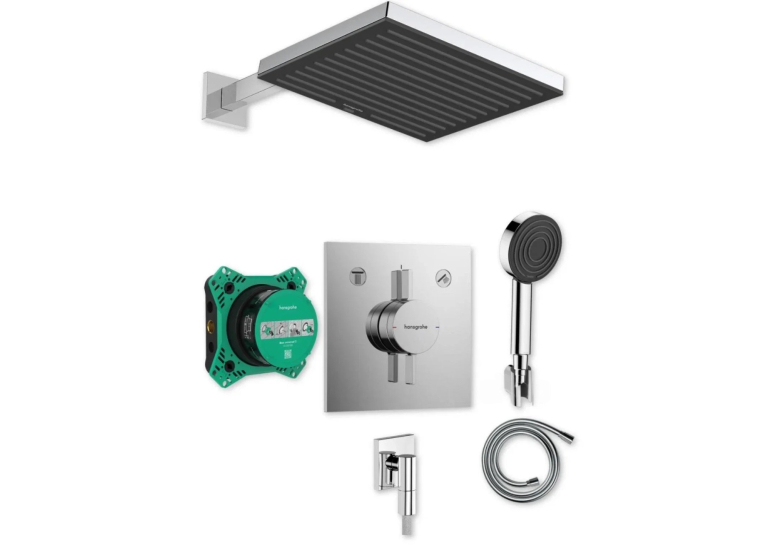Душова система прихованого монтажу Hansgrohe DuoTurn E  Pulsify Е 260 1jet  8в1 Chrome  20260023
