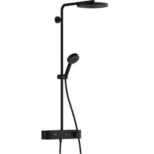 Душова система Hansgrohe Pulsify Showerpipe 260 1jet 400, Matt Black (24220670) (Пошкоджене пакування)