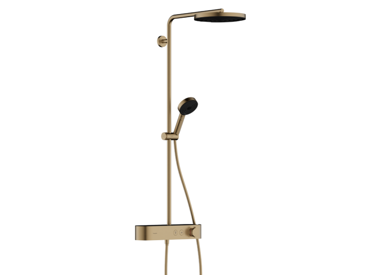 Душова система Hansgrohe Pulsify Showerpipe 260 1jet 400 EcoSmart, Brushed Bronze (24221140) (Пошкоджене пакування)