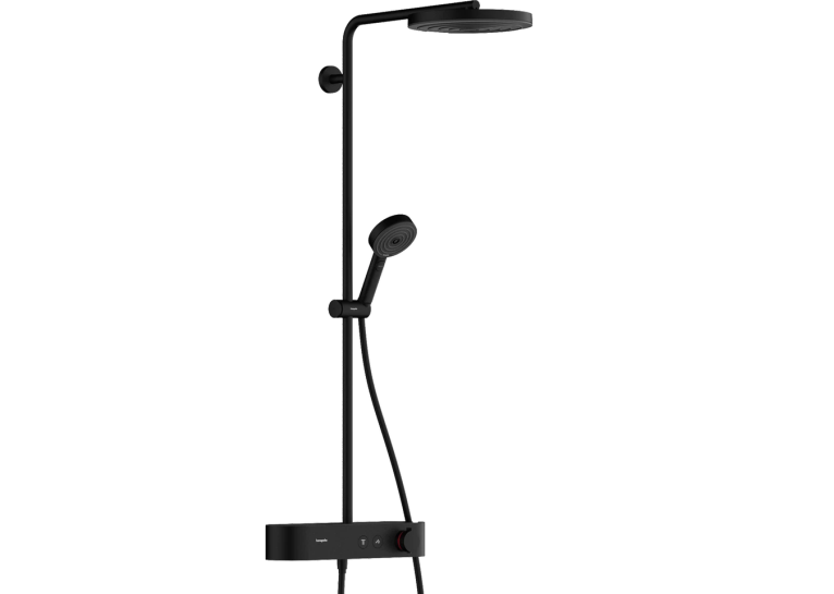 Душова система Hansgrohe Pulsify Showerpipe 260 1jet 400 EcoSmart, Matt Black (24221670)