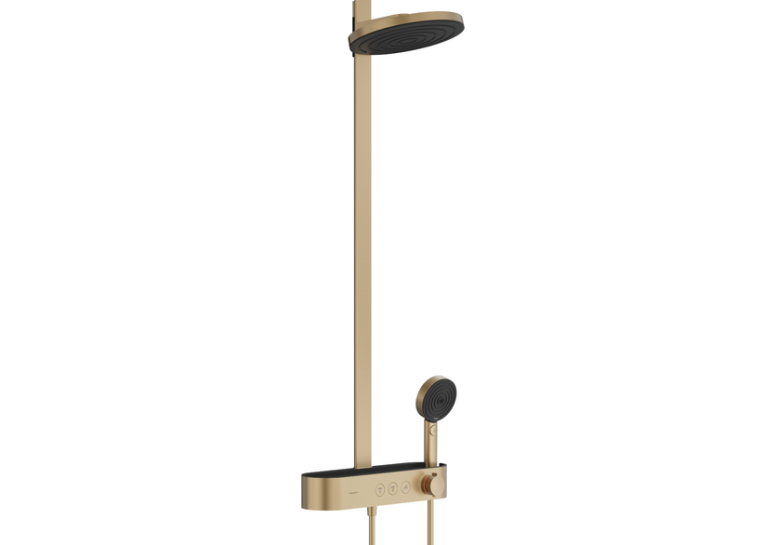 Душевая система Hansgrohe Pulsify Showerpipe 260 2jet 400, Brushed Bronze (24240140)
