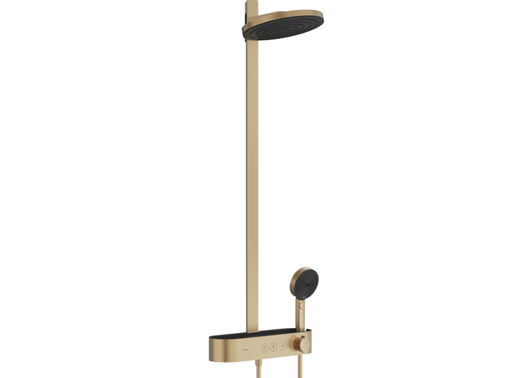 Душова система Hansgrohe Pulsify Showerpipe 260 2jet 400 EcoSmart, Brushed Bronze (24241140) (Пошкоджене пакування)