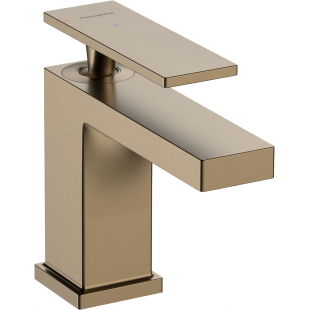 Смеситель Hansgrohe Tecturis E 80 CoolStart для умывальника без донного клапана, Brushed Bronze (73001140)