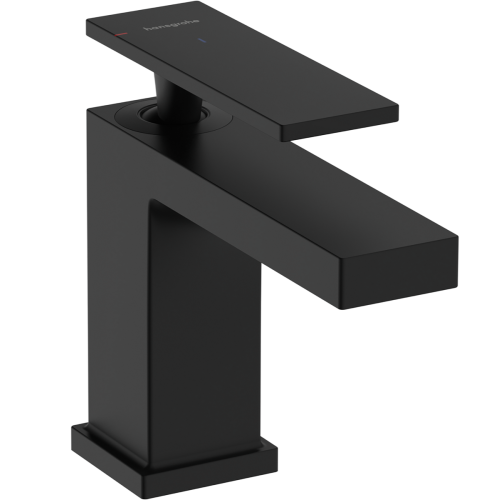 Змішувач Hansgrohe Tecturis E 80 CoolStart для умивальника без донного клапана, Matt Black (73001670)