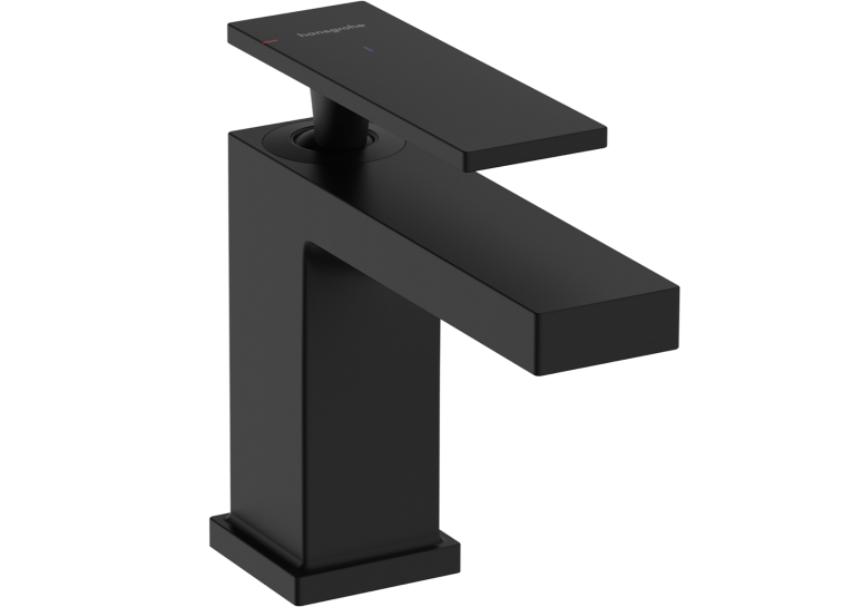 Змішувач Hansgrohe Tecturis E 80 CoolStart для умивальника без донного клапана, Matt Black (73001670)