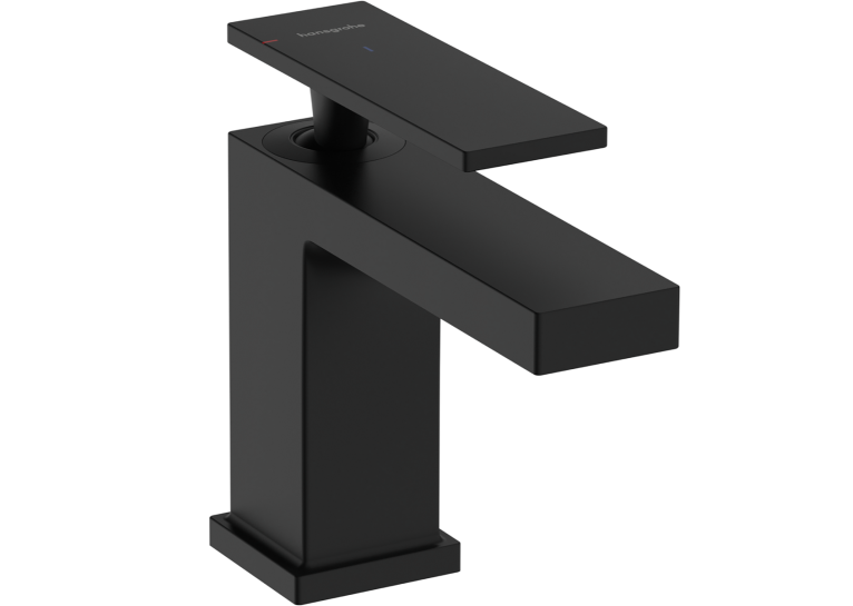 Змішувач Hansgrohe Tecturis E 80 CoolStart для умивальника без донного клапана, Matt Black (73001670)