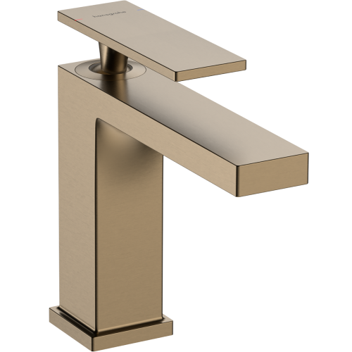 Смеситель Hansgrohe Tecturis E 110 для умывальника без донного клапана, Brushed Bronze (73011140)