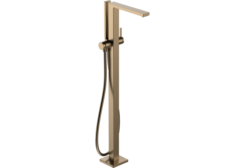 Змішувач Hansgrohe Tecturis E для ванни підлоговий, Brushed Bronze (73445140)