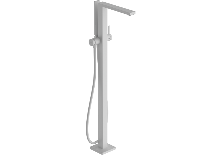 Змішувач Hansgrohe Tecturis E для ванни підлоговий, Matt White (73445700)
