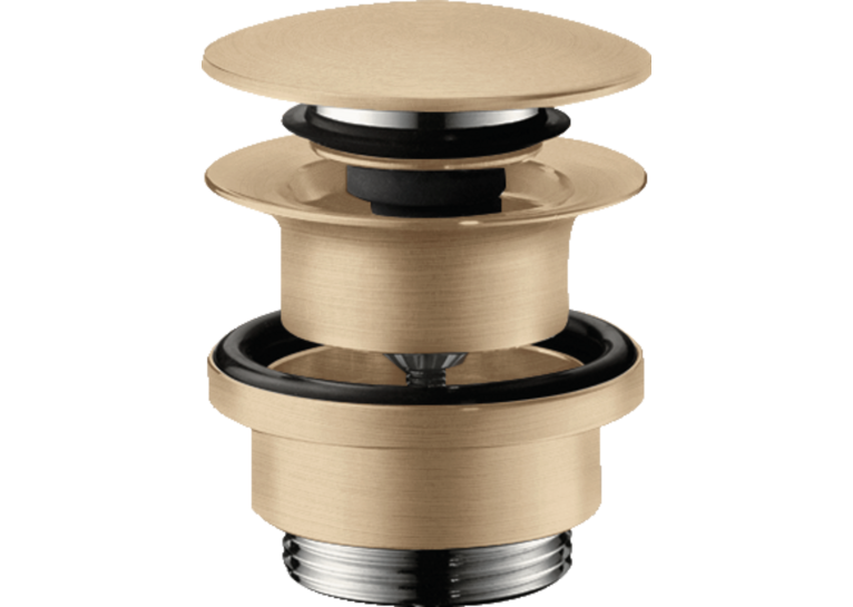 Донный клапан для умывальника Hansgrohe Push-open Brushed Bronze 50100140