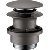 Донний клапан для умивальника Hansgrohe Push-open Brushed Black 50100340