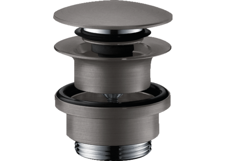 Донний клапан для умивальника Hansgrohe Push-open Brushed Black 50100340