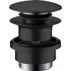 Донний клапан для умивальника Hansgrohe Push-open Matt Black 50100670
