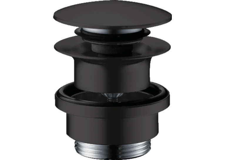 Донний клапан для умивальника Hansgrohe Push-open Matt Black 50100670