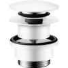 Донний клапан для умивальника Hansgrohe Push-open Matt White 50100700