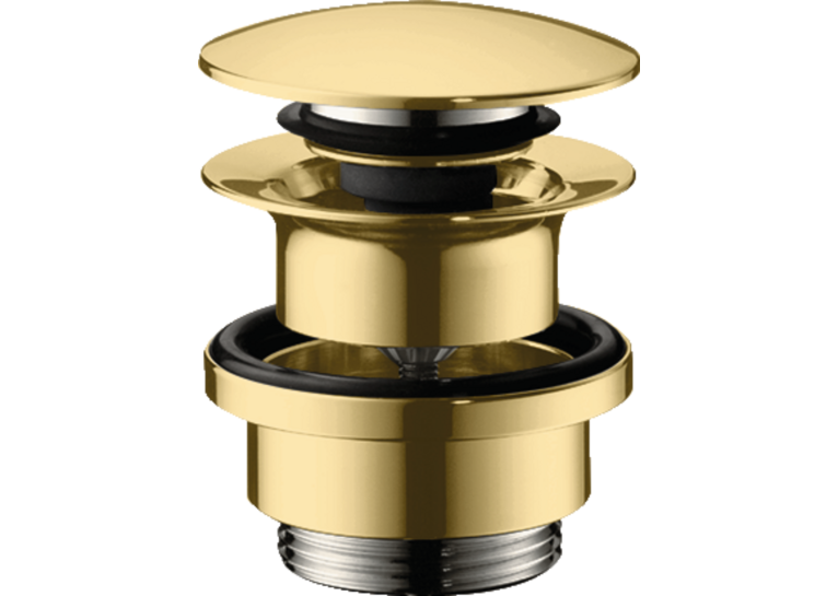 Донный клапан для умывальника Hansgrohe Push-open Polished Gold Optic 50100990