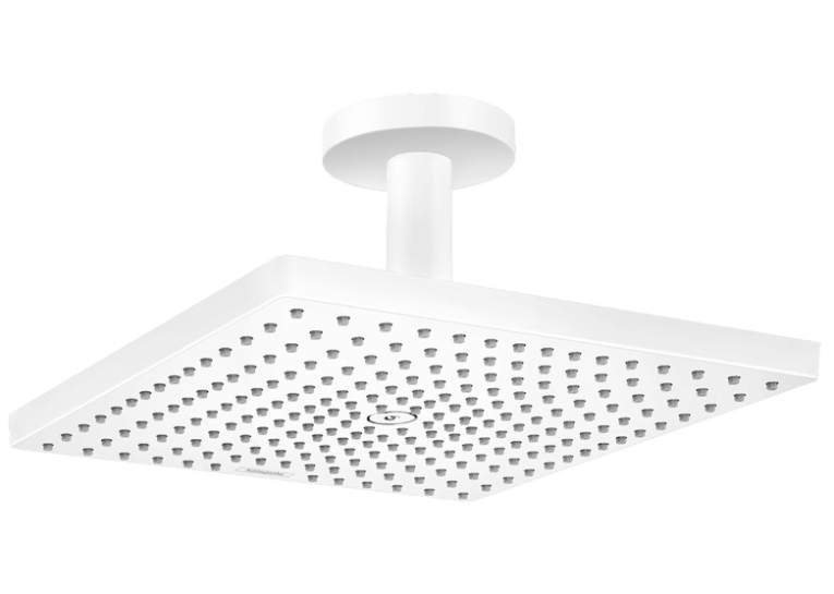 Верхній душ Hansgrohe Raindance Select E 300 1jet Air з тримачем до стелі Matt White 26250700