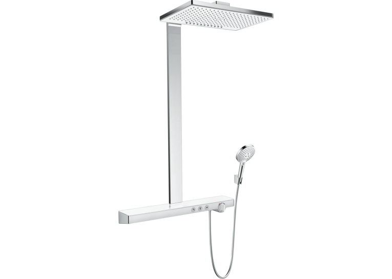 Душова система Hansgrohe Rainmaker Select Showerpipe 460 2jet з термостатом, білий/хром 27109400 (Пошкоджене пакування)