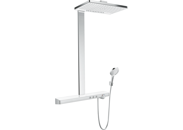Душова система Hansgrohe Rainmaker Select Showerpipe 460 2jet з термостатом, білий/хром 27109400 (Пошкоджене пакування)