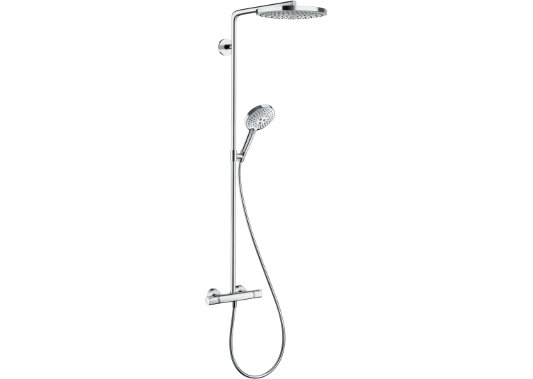 Душова система Hansgrohe Raindance Select S 240 2jet з термостатом, хром/білий 27129400