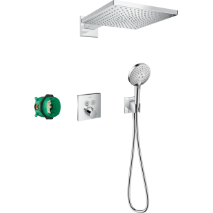 Душевой комплект Hansgrohe Raindance E 300 1jet ShowerSelect Square 6в1 27952000 хром