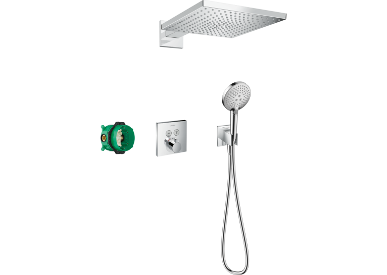 Душевой комплект Hansgrohe Raindance E 300 1jet ShowerSelect Square 6в1 27952000 хром